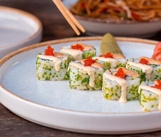 Dianthus sushi rolls