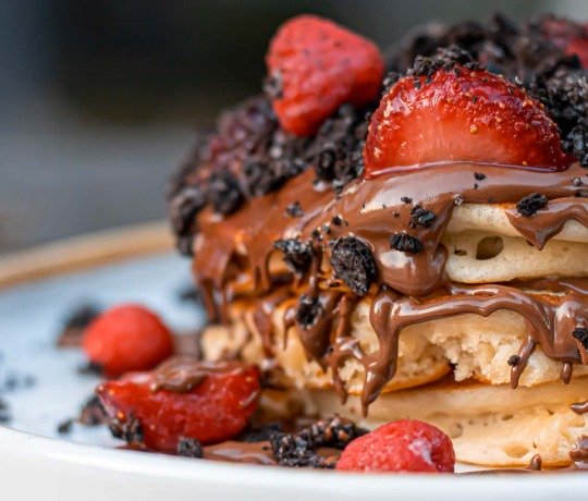 Dianthus Fruit Forest Pancakes with Oreos and Chocolate